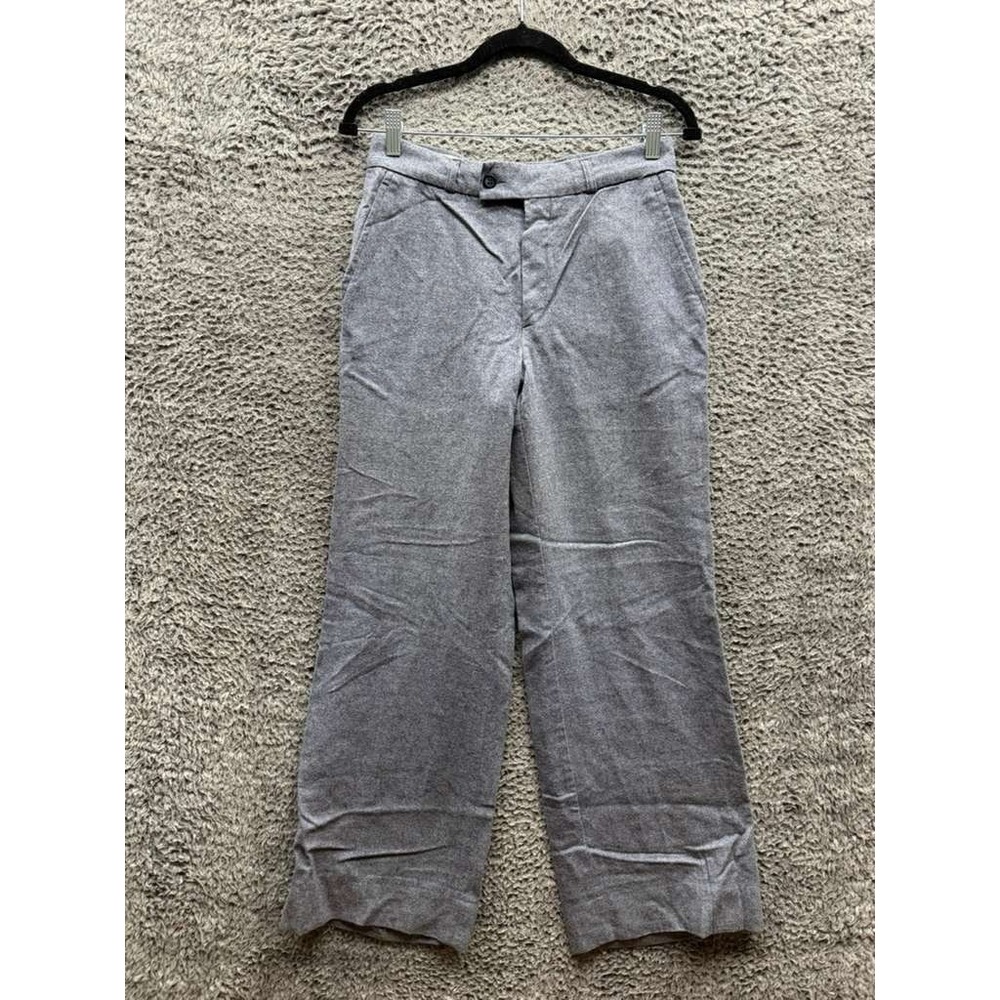 Vintage Yves Saint Laurent Wide-Leg Casual Dress Pants Grey Womens Size 27 x 31